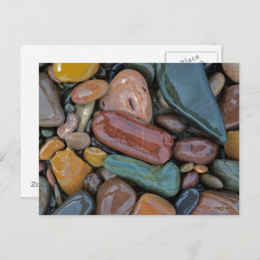 USA, Montana, Clark Fork River, Stones Briefkaart (Voorkant / Achterkant)