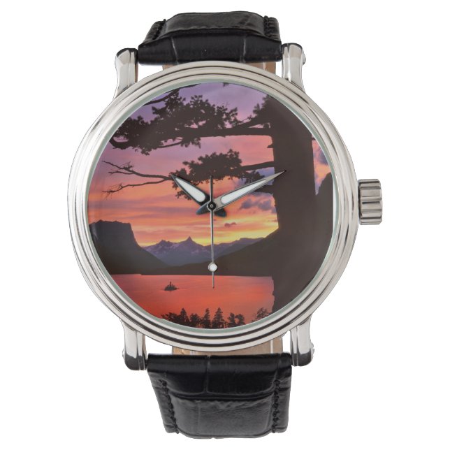 USA, Montana, Glacier National Park. Landscape Horloge (Voorkant)