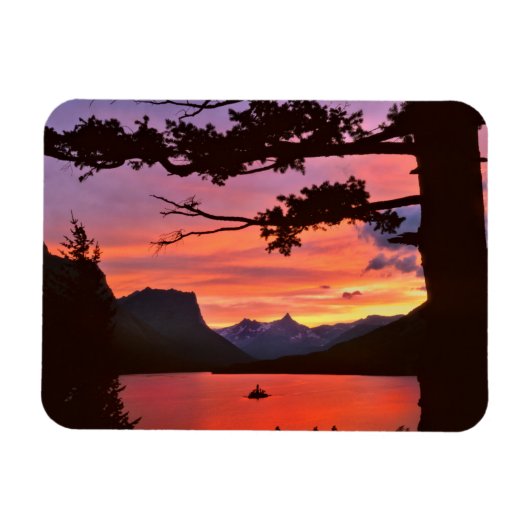 USA, Montana, Glacier National Park. Landscape Magneet (Horizontaal)