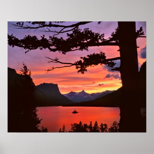 USA, Montana, Glacier National Park. Landscape Poster (Voorkant)