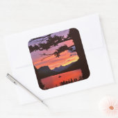 USA, Montana, Glacier National Park. Landscape Vierkante Sticker (Envelop)