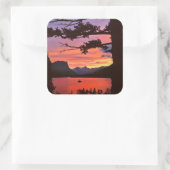 USA, Montana, Glacier National Park. Landscape Vierkante Sticker (Tas)