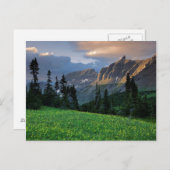 USA, Montana, Glacier National Park, Logan Pass Briefkaart (Voorkant / Achterkant)