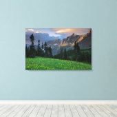 USA, Montana, Glacier National Park, Logan Pass Canvas Afdruk (Insitu (Houten vloer))