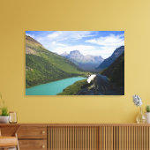 USA, Montana, Glacier National Park, Mountain Canvas Afdruk (Insitu (Woonkamer))