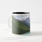 USA, Montana, Glacier National Park, Mountain Tweekleurige Koffiemok (Voorkant links)