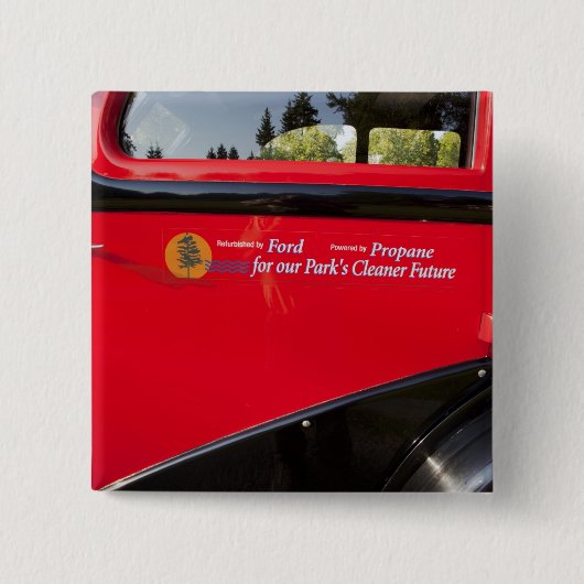 USA, Montana, Glacier National Park,  Vierkante Button 5,1 Cm (Voorkant)