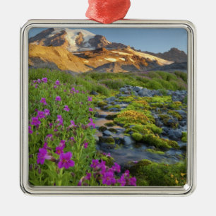 USA, Mt. Rainier National Park, Washington. Metalen Ornament