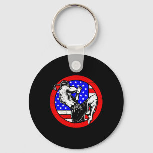 Usa Muay Thai - Geschenk voor Thai Boxing en Kickb Sleutelhanger