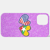 USA Myanmar Love Hearts Case-Mate iPhone Case (Achterkant / Rechts)