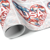 USA Naam toevoegen Cadeaupapier (Rol Hoek)