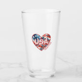 USA Naam toevoegen Glas (Voorkant)