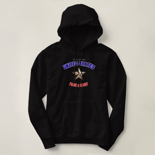 USA National Pride Edition Dames Hoodie (Design voorkant)