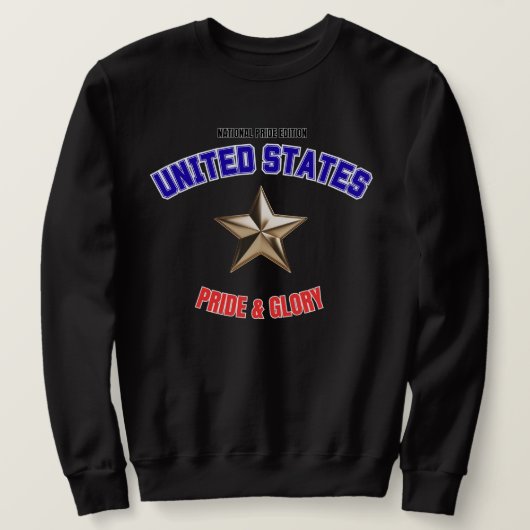 USA National Pride Edition Heren Basic Sweatshirt (Design voorkant)