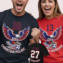 USA National Team Soccer Eagle Patriotic Graphic