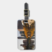 USA, Nebraska, Omaha, Gene Leahy Mall, Skyline Bagagelabel (Voorkant verticaal)