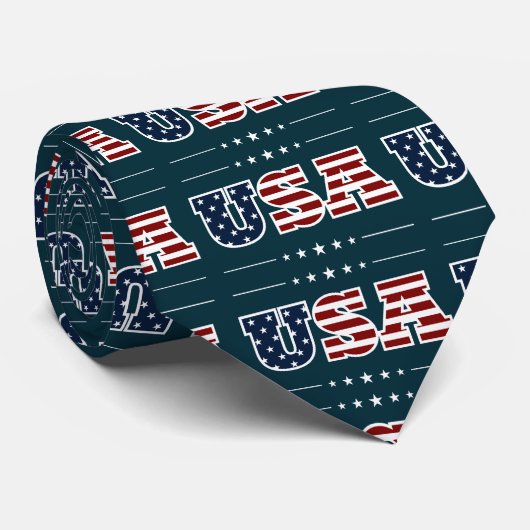 USA Necktie Stropdas (Opgerold)