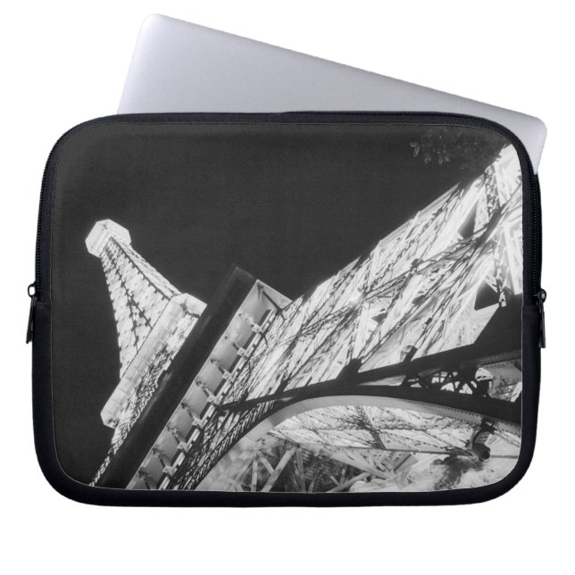 USA, Nevada, Las Vegas: Eiffeltoren/Parijs Laptop Sleeve (Voorkant)
