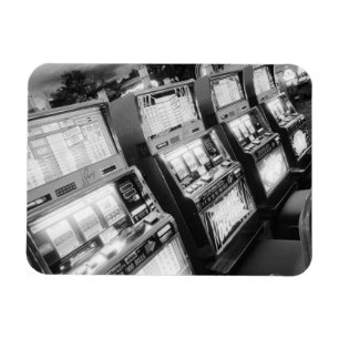 USA, Nevada, Las Vegas: Machines voor casino-sleuv Magneet