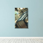 USA, Nevada_Reno: Nationaal Automobielmuseum 2 Canvas Afdruk (Insitu (Houten vloer))