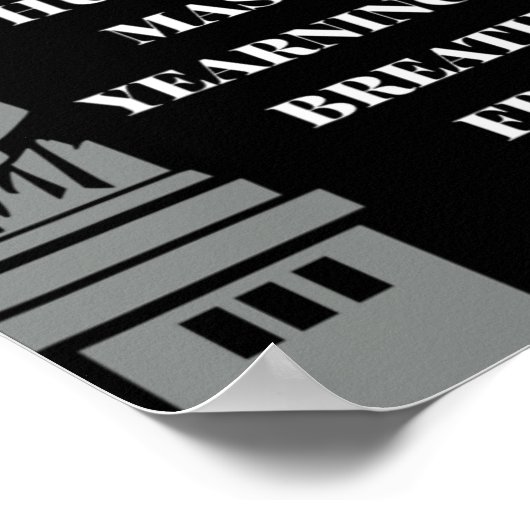 Usa New Colossus Statue Of Liberty Anti-racism  Poster (Hoek)