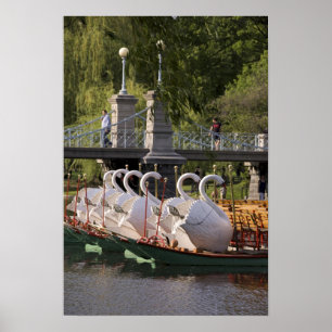 USA, New England, Massachusetts, Boston, Poster