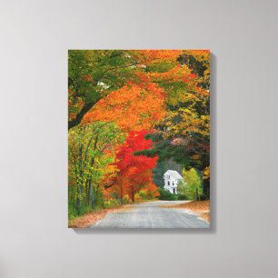 USA, New England, New Hampshire, Andover Canvas Afdruk