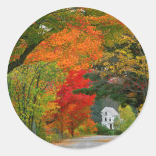 USA, New England, New Hampshire, Andover Ronde Sticker