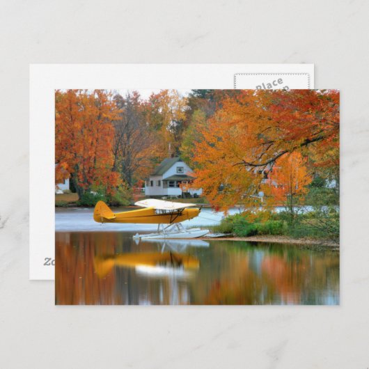 USA, New England, New Hampshire. Float Plane Briefkaart (Voorkant / Achterkant)
