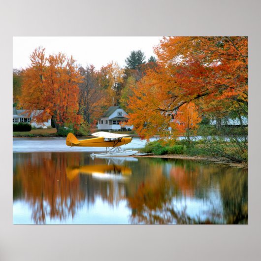 USA, New England, New Hampshire. Float Plane Poster (Voorkant)