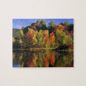 USA, New Hampshire, Moultonborough. Bomen in Legpuzzel (Horizontaal)