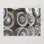 USA, New Mexico, Prewitt: Auto Hubcaps / Rt. 66 Briefkaart (Voorkant)