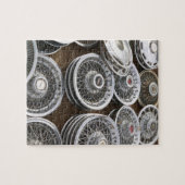 USA, New Mexico, Prewitt: Auto Hubcaps / Rt. 66 Legpuzzel (Horizontaal)