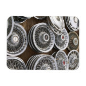 USA, New Mexico, Prewitt: Auto Hubcaps / Rt. 66 Magneet (Horizontaal)