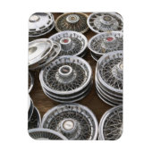 USA, New Mexico, Prewitt: Auto Hubcaps / Rt. 66 Magneet (Verticaal)