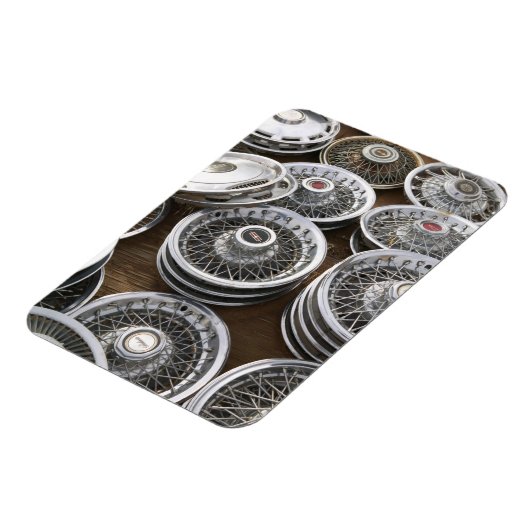 USA, New Mexico, Prewitt: Auto Hubcaps / Rt. 66 Magneet (Linkerzijde)