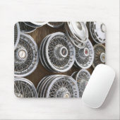 USA, New Mexico, Prewitt: Auto Hubcaps / Rt. 66 Muismat (Met muis)