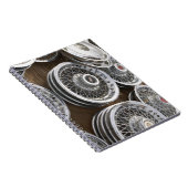 USA, New Mexico, Prewitt: Auto Hubcaps / Rt. 66 Notitieboek (Rechterzijde)