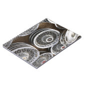 USA, New Mexico, Prewitt: Auto Hubcaps / Rt. 66 Notitieboek (Linkerzijde)