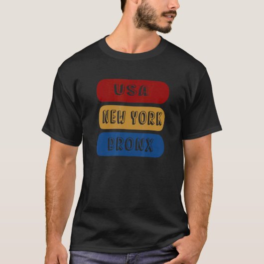 USA New York Bronx T-shirt (Voorkant)