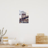 USA New York City Brooklyn Bridge Poster (Keuken)