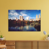 USA, New York City, Central Park, Lake Canvas Afdruk (Insitu (Woonkamer))