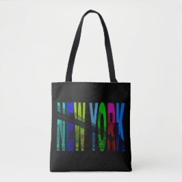 USA New York City Manhattan Silhouette boodschappe Tote Bag