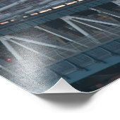 USA, New York City, Uitzicht van de Manhattan Brid Foto Afdruk (Hoek)