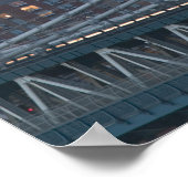 USA, New York City, Uitzicht van de Manhattan Brid Poster (Hoek)