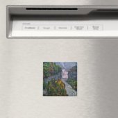 USA, New York, Letchworth State Park. de rivier en Magneet (Insitu (Vaatwasser))