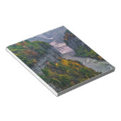 USA, New York, Letchworth State Park. de rivier en Notitieblok (Schuin)