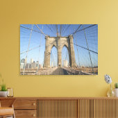 USA, New York, New York City, Brooklyn: Canvas Afdruk (Insitu (Woonkamer))
