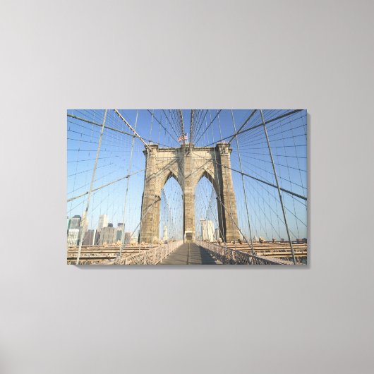 USA, New York, New York City, Brooklyn: Canvas Afdruk (Voorkant)