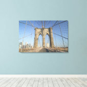 USA, New York, New York City, Brooklyn: Canvas Afdruk (Insitu (Houten vloer))